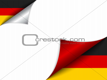 Germany Country Flag Turning Page