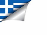 Greece Country Flag Turning Page