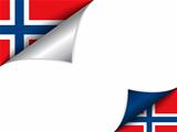 Norway Country Flag Turning Page