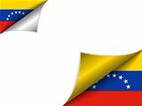 Venezuela Country Flag Turning Page