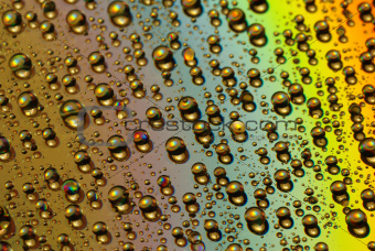 Color water droplets