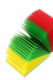 Stack of Color Memo Papers 