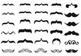 mustache designs, vector 