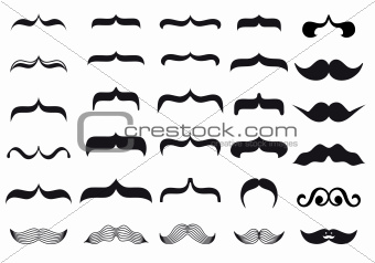 mustache designs, vector 