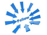 follow arrow 
