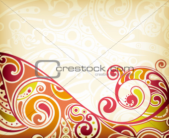 Abstract Retro Curve
