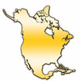 North America outline map