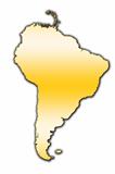 South America outline map