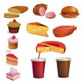 Food and drink, vector set