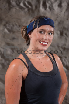 Smiling Physically Fit Woman