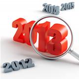 new 2013 year under magnification and other years