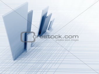 Abstract metallic lines and details as a futuristic background
