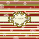 Vector Christmas Seamless Pattern with Snowflakes and Floral fra