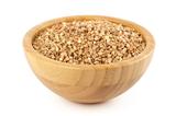 buckwheat in a bamboo bowl
