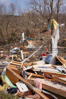 Tornado aftermath in Lapeer, MI.