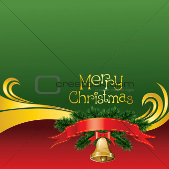 2012 vector christmas card with bells