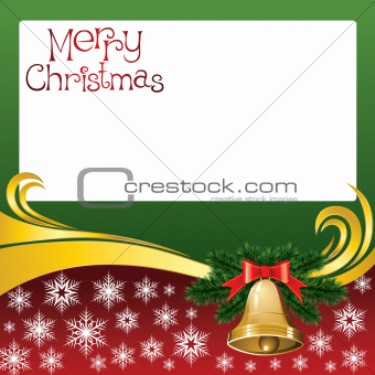 2012 vector christmas card with bells