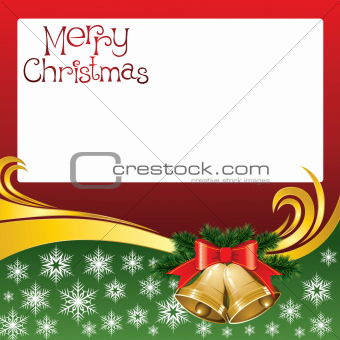2012 vector christmas card with bells