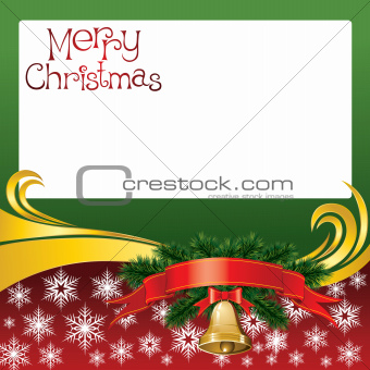 2012 vector christmas card with bells