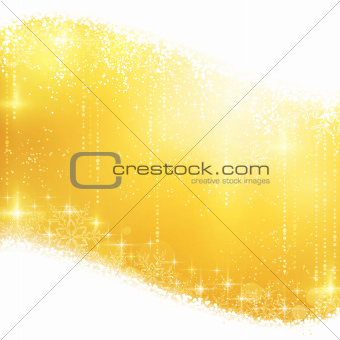 Golden sparkling Christmas background