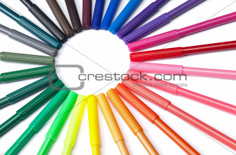 Colorful Marker Circle