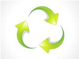 abstract recycle icon
