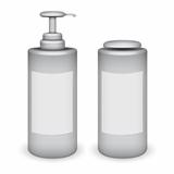 vector cosmetics soap and gel containers