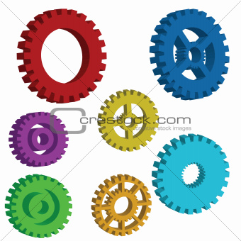 3D mechanical gears