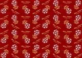 Seamless pattern with Christmas ball