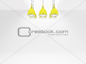 yellow lamps