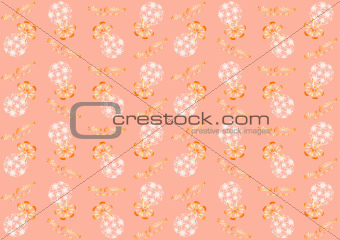 Seamless pattern with Christmas ball