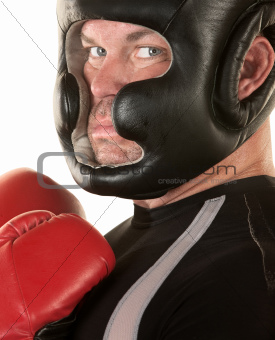 Tough Boxer Staring