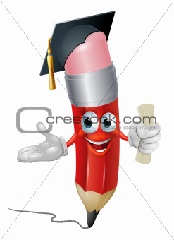 Pencil graduate education concept