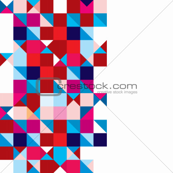 Triangle abstract tricolour