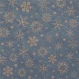 Beige snowflakes on a blue background.