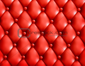 Red button-tufted leather background