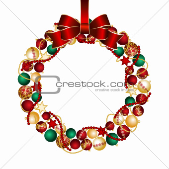 Christmas wreath decoration from Christmas Balls.