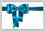 Blue gift ribbon 