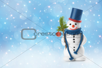 snowmen, Christmas card