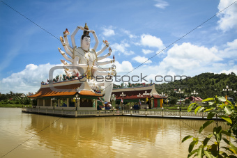 lake temple buddha koh samui thailand