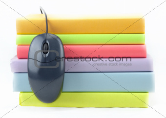 Colored Books With Mouse