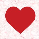 red heart on a seamless background