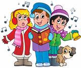 Christmas carol singers theme 1