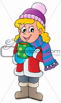 Winter person cartoon image 1