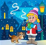 Winter person cartoon image 2