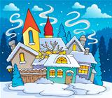 Winter town theme image 2