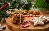 Christmas nut and chocolate cookies