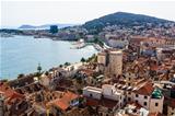 Aerial View on Marjan Hill and Old City of Split, Croatia