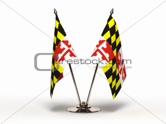 Miniature Flag of Maryland (Isolated)