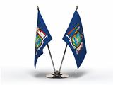 Miniature Flag of New York (Isolated)